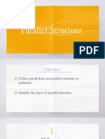 English 8 - Quarter 3 - Lesson 4 (Parallel Structure)