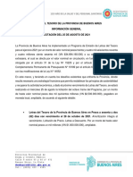 Publicacion de Emision de Bonos Argentina