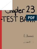 Chapter 23 TEST BANK