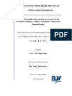 Estudio de Factibilidad para Determinar La Pertinencia de Una Incubadora de Empresas Virtual en La Universidad Autónoma Del Estado de Hidalgo