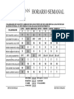 Horario Semanal Quijote Mayo