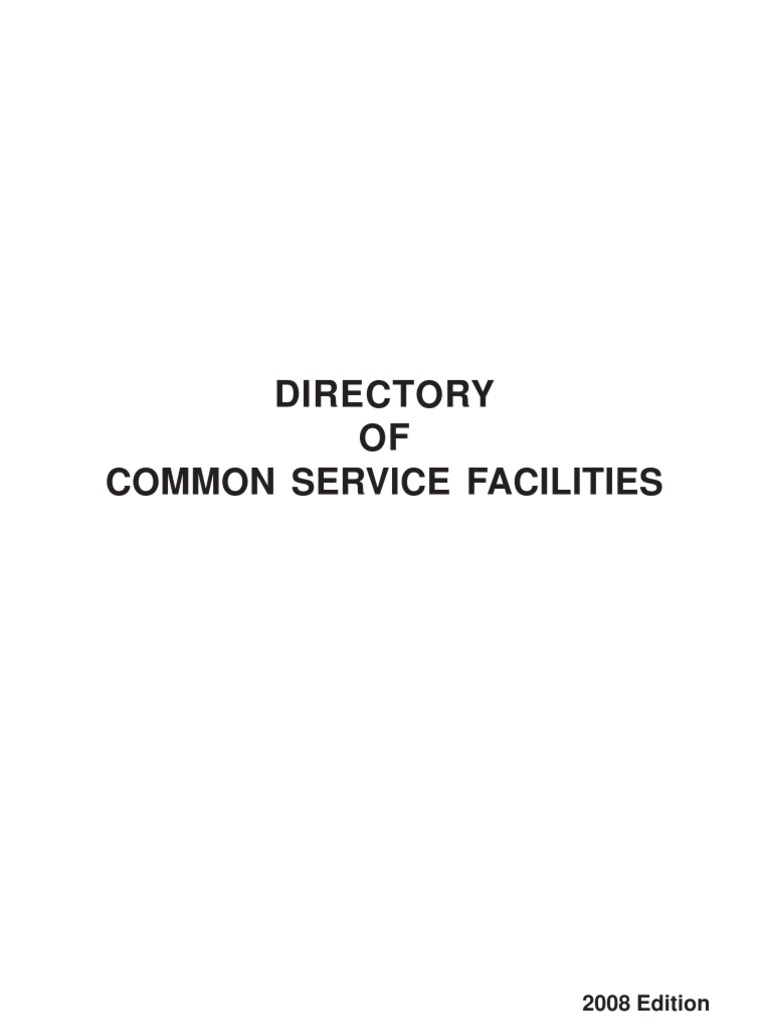 SME Common Service Facilities Directory | PDF | Small And Medium Sized ...