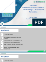 Materi Sosialisasi Kebijakan Layanan Kesehatan Tahun 2023