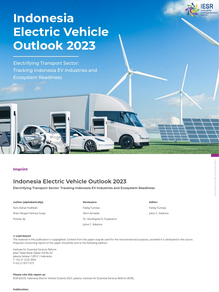 Indonesia Electric Vehicle Outlook 2023 PDF Electric Vehicle