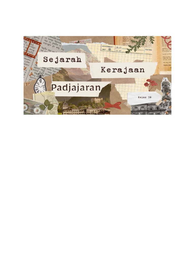 Sejarah Kerajaan Pajajaran | PDF