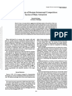 The Evolution of Human Intrasexual Competition - Tactics of Mate Attraction