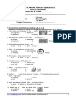 Soal Ulangan Tengah Semester 2 Sekolah Dasar TAHUN PELAJARAN ....................