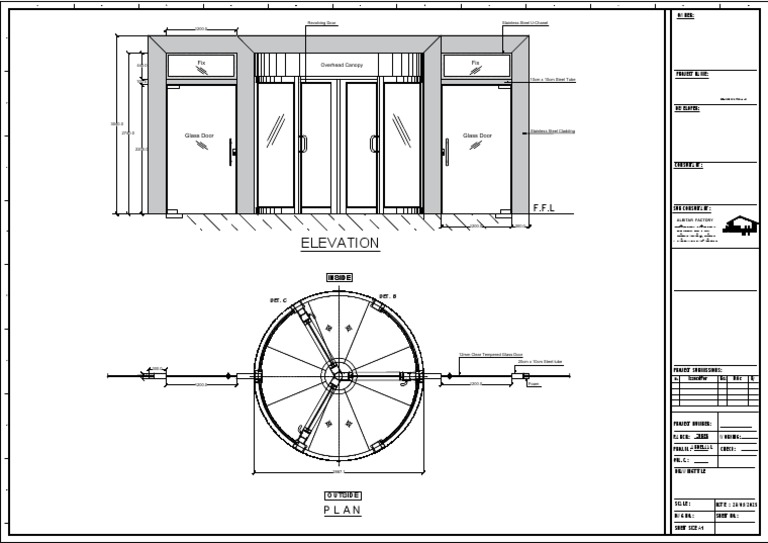 Revolving Door Construction Details | PDF | Materials | Building ...