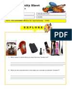 Learning Activity Sheet: Explore