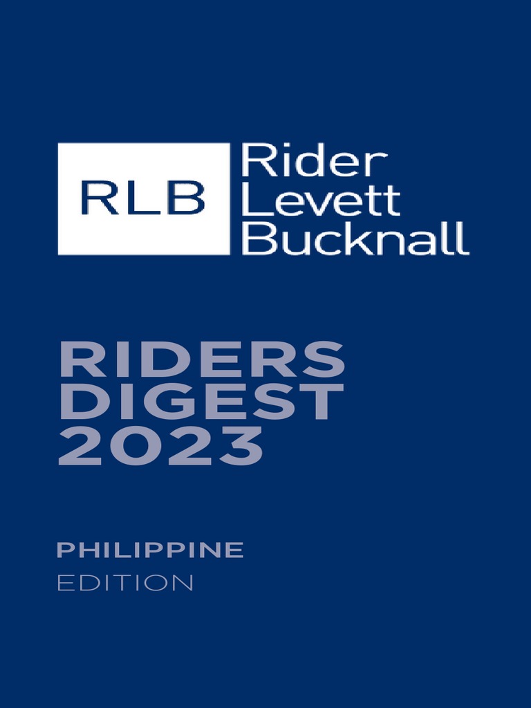 Riders Digest 2023 | PDF | Metro Manila