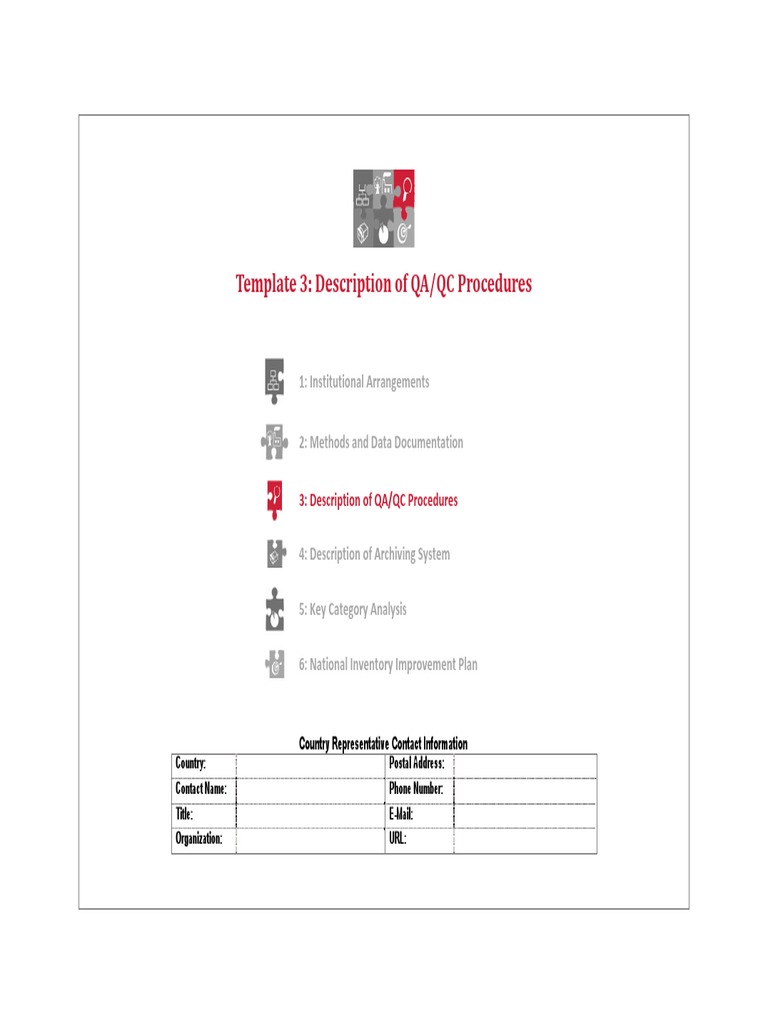 Template QA QC Procedures PDF Quality Assurance Time Series