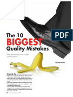 The 10 Biggest Quality Mistakes by Craig Cochran