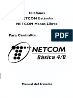 Telefonos Estandar y Manos Libres para Central Netcom B4-8