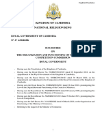 Sub-Decree No. 37 SD.P On Organization and Functioning of Competition Commission of Cambodia (17.02.2022) EN