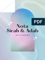 Nota Sirah & Adab