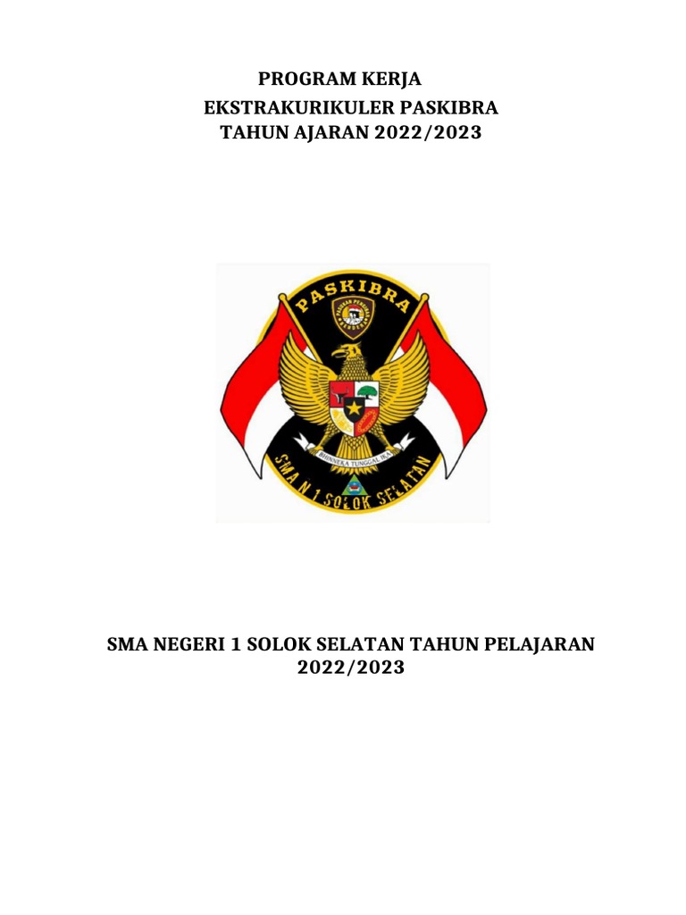 Program Kerja Paskib Smansa | PDF
