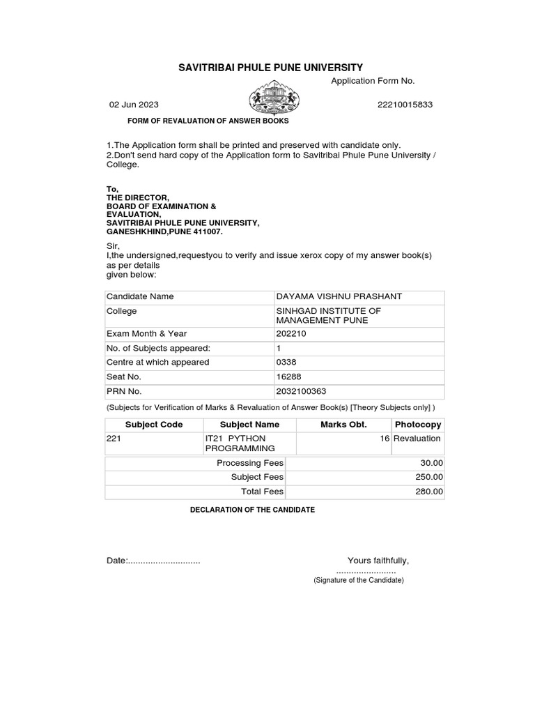 Reval Applicationform | PDF | Finance & Money Management