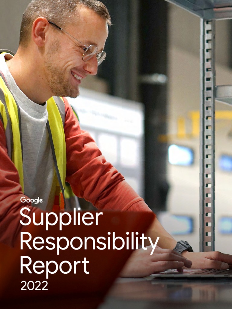 Google 2022 Supplier Responsibility Report PDF