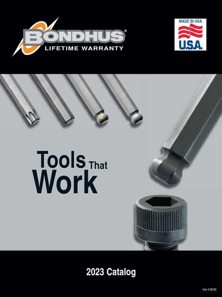 Handtool Bondhus | PDF | Screw | Secondary Sector Of The Economy