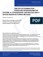 Rd676047-A Signal Parameter Determination Method, A Heterodyne Interferometer System, A Lithographic Apparatus and A Device Manufacturing Method