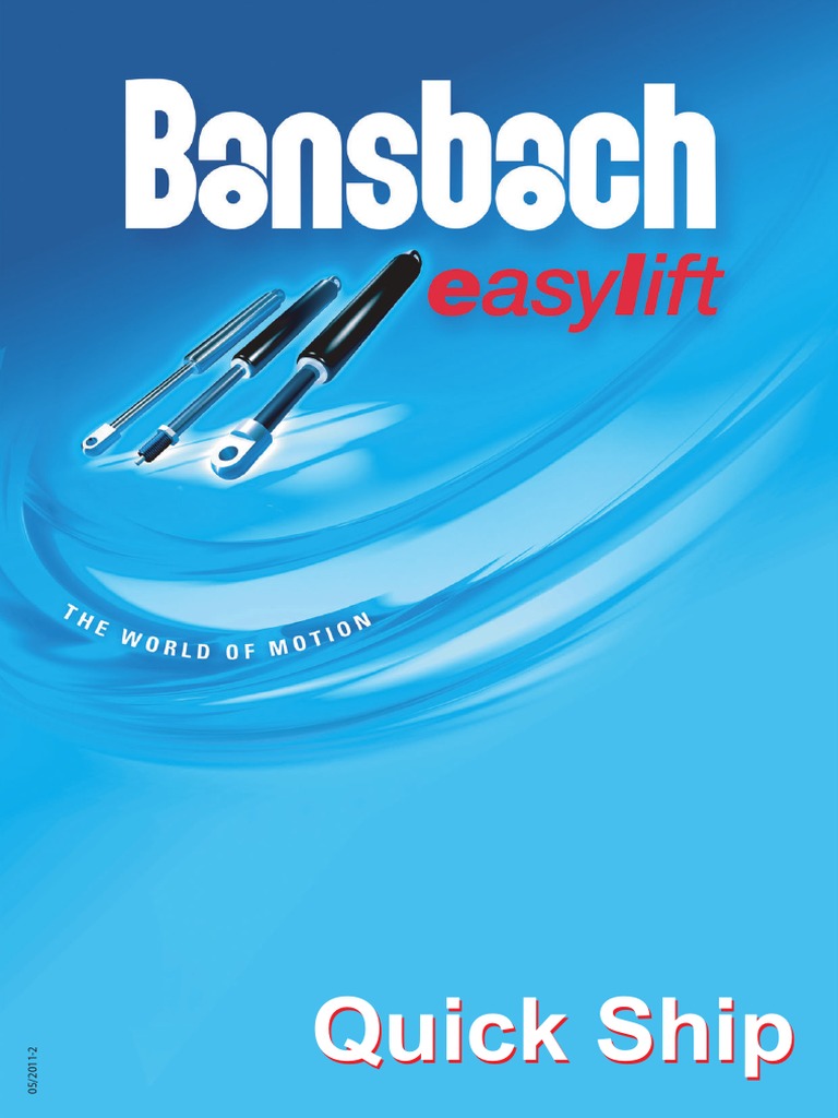 BANSBACH Gas Springs Quick Ship Catalogue 2011en PDF Engines