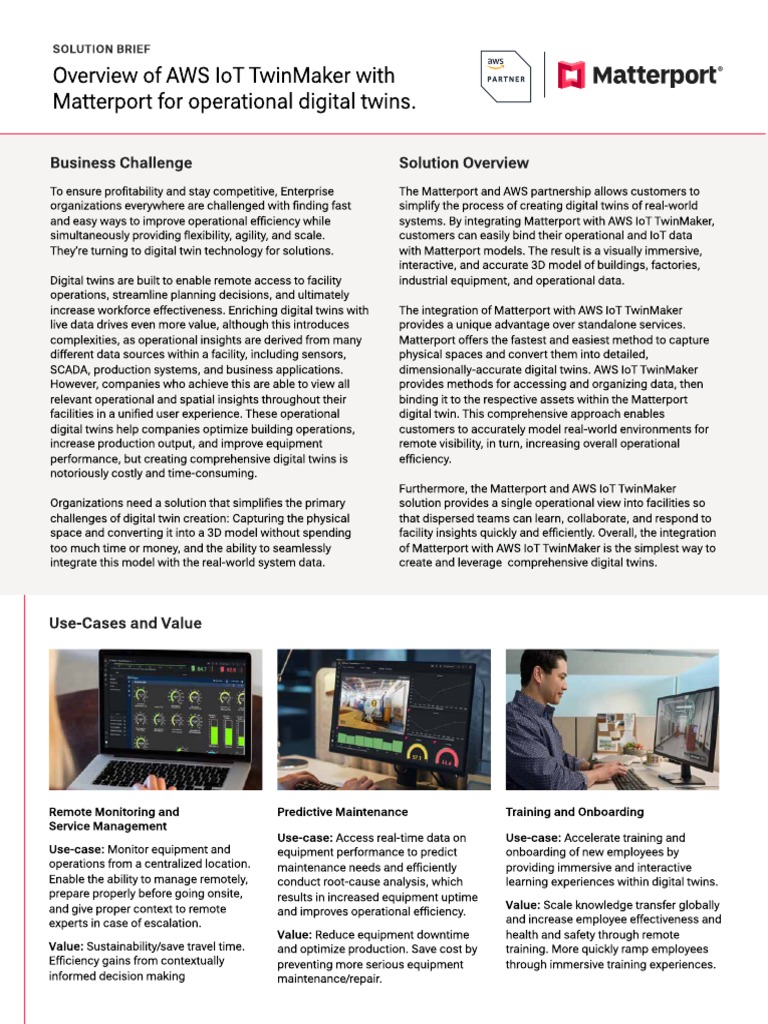 AWS Twinmaker Solution Brief PDF