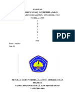 Makalah Strategi Pembelajaran - Saryulis