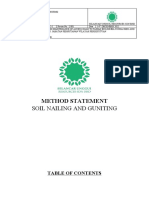 1.8 Method Statement - Soil Nailing and Guniting Sursb