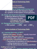 On Single Point Tool Geometry: Indian Institute of Technology Delhi