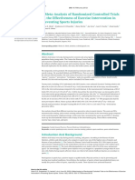 A Meta-Analysis of Randomized Controlled Trials On The Effectiveness of Exercise Intervention in Preventing Sports Injuries