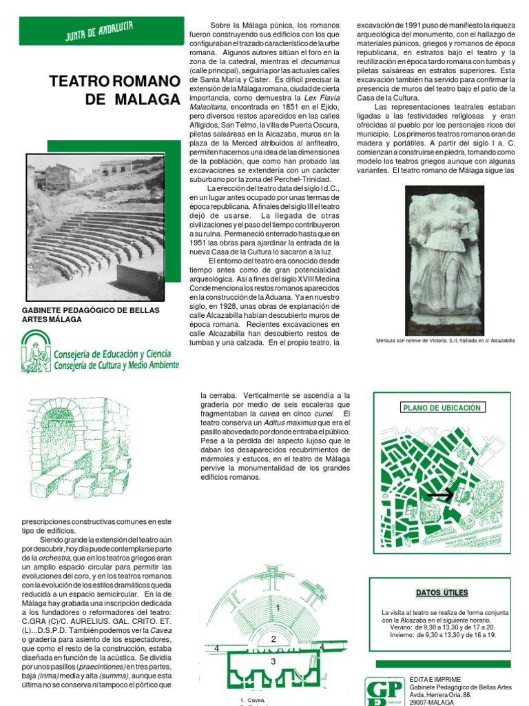 Teatro Romano de Malaga | PDF | Teatro | Roma antigua