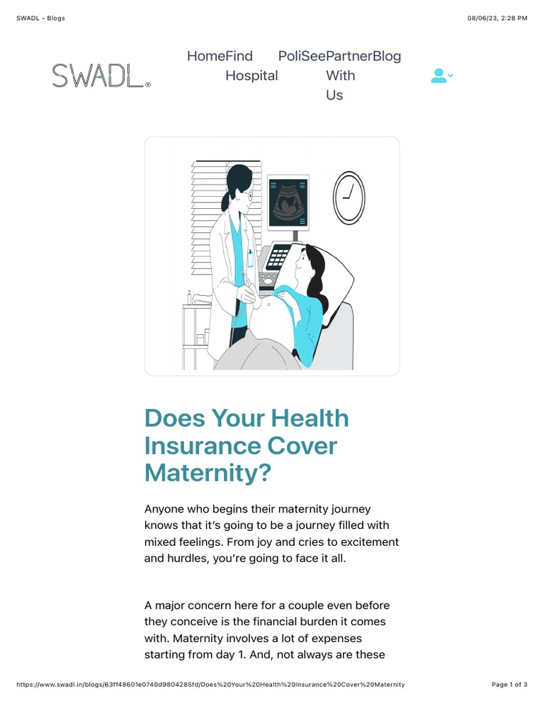 Does Your Health Insurance Cover PDF Insurance Childbirth