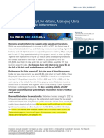 GS - Asia Credit Line - 2022 Outlook - Mostly Low Returns, Managing China Property Exposure The Differentiator