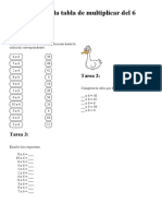 Tablas de Multiplicar 6