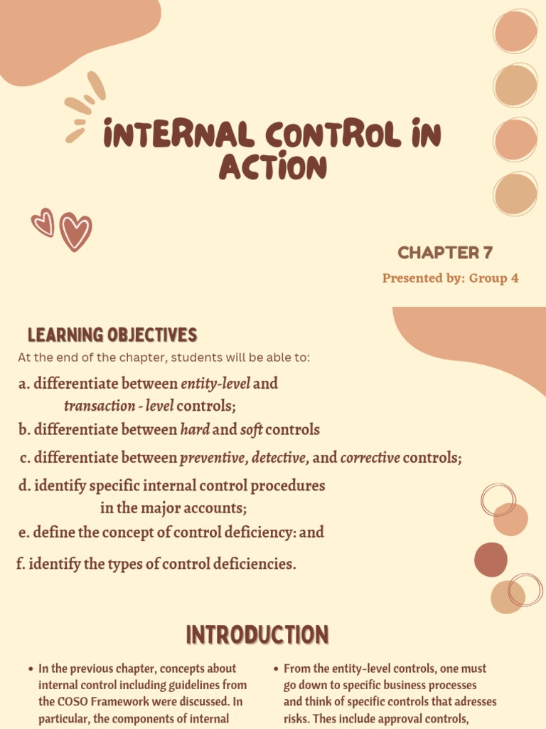 Internal Control Principles and Actions | PDF