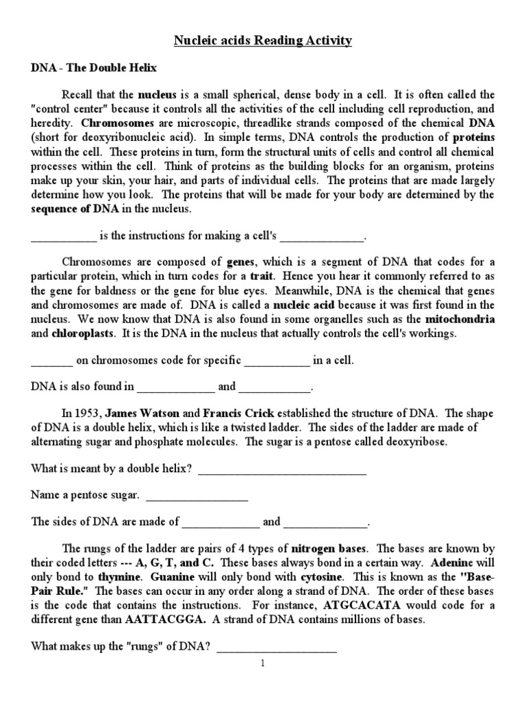 1 Nucleic acids reading activity PDF