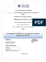 La Pandémie COVID-19 Et Son Effet Sur La Santé Et Bien-Être Au Travail