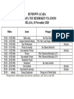 Rundown BDTR 10 November 20