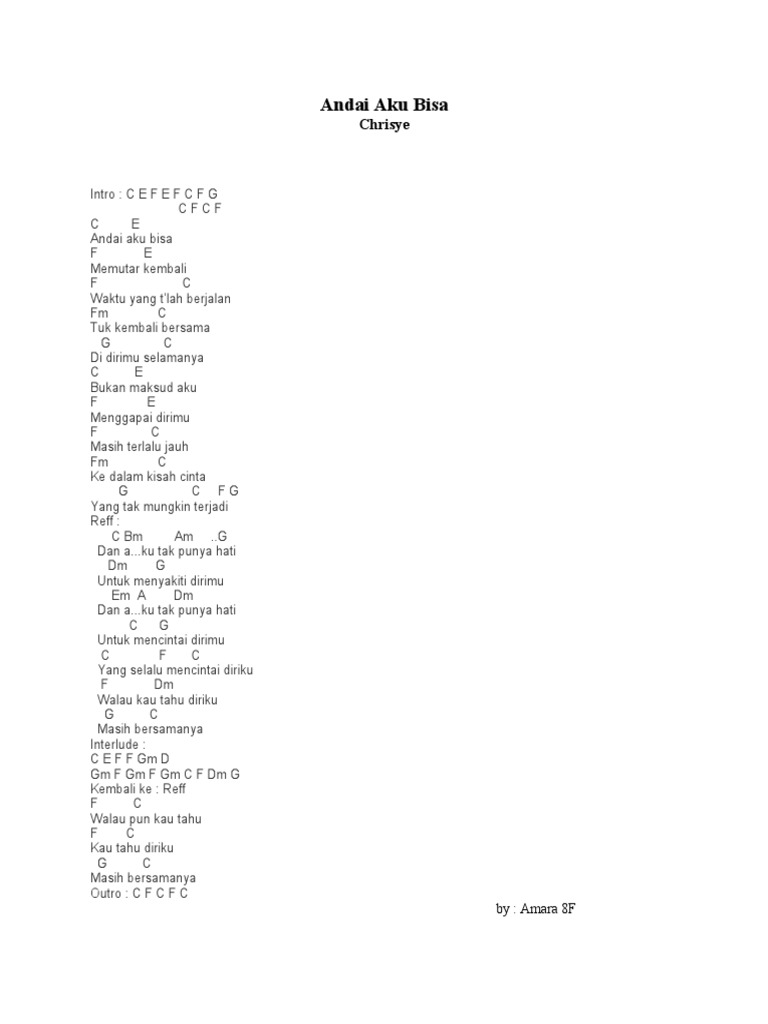Andai Aku Bisa Musik | PDF