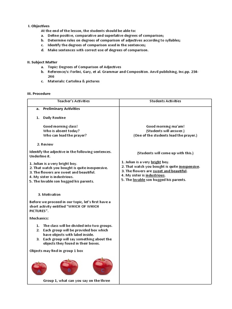 Understanding Degrees of Comparison | PDF | Linguistic Typology ...