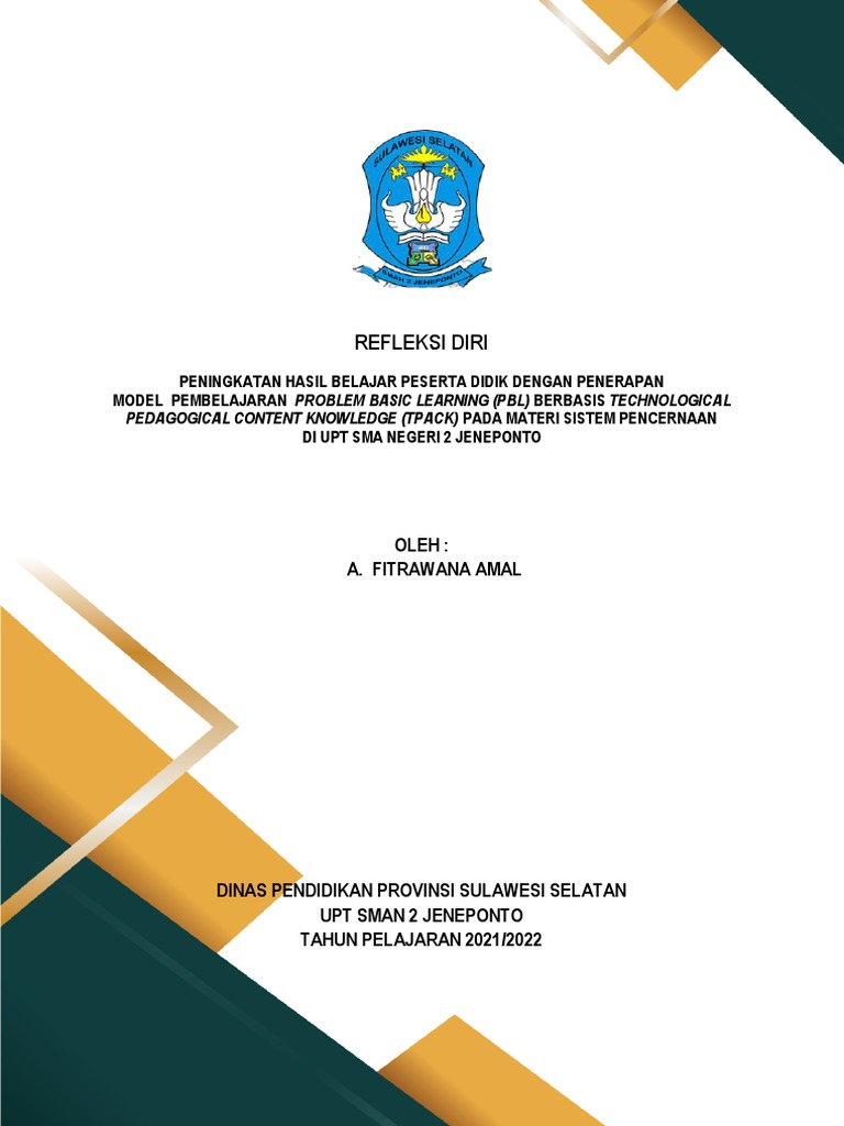 Refleksi diri pbl upload pdf