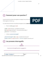 1-Les Questions - Grammaire - Espagnol