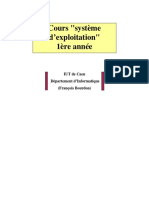 Cours "Système D'exploitation" 1ère Année: IUT de Caen Département D'informatique (François Bourdon)