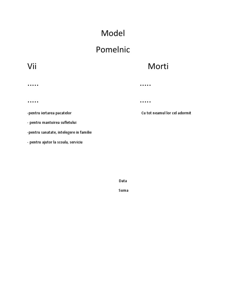 Model Pomelnic Frasinei | PDF