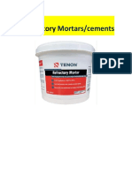 Refractory Mortars Notes