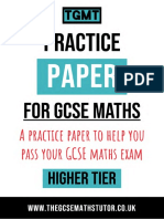 Practice Paper 3 Higher (Calculator)