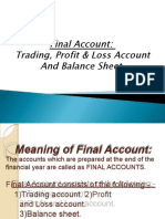 Final Account Numerical Problem
