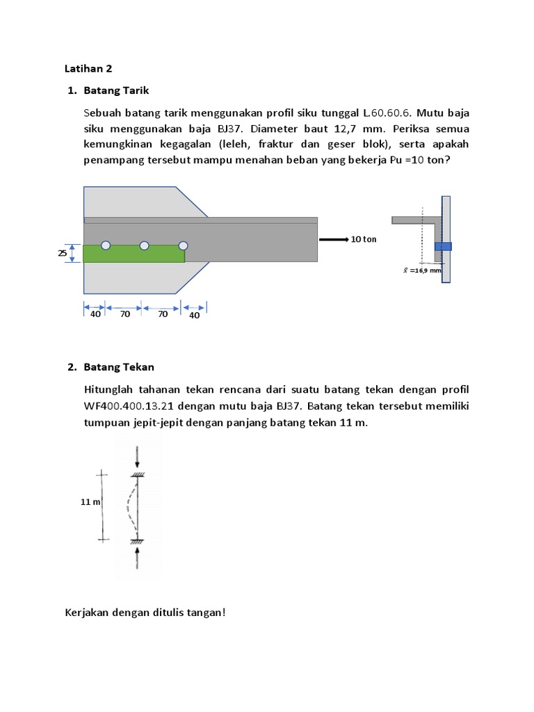 Latihan 2 Struktur Baja 1 Pdf