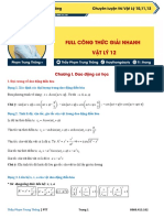 full công thức giải nhanh vật lý 12