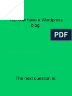 How to Post a Wordpress blog
